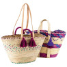 Sac en Palmier Naturel et Teinté SFA4260 Aubry Gaspard