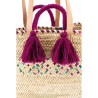 Sac en Palmier Naturel et Teinté SFA4260 Aubry Gaspard