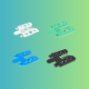 Assortiment de cales fourchettes 1, 2, 3 et 5 mm JOUPLAST
