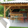 PROFILE DE FINITION CLIPSABLE - H 140 MM - L 2,40M - LAQUE GRIS ALUMINIUM JOUPLAST