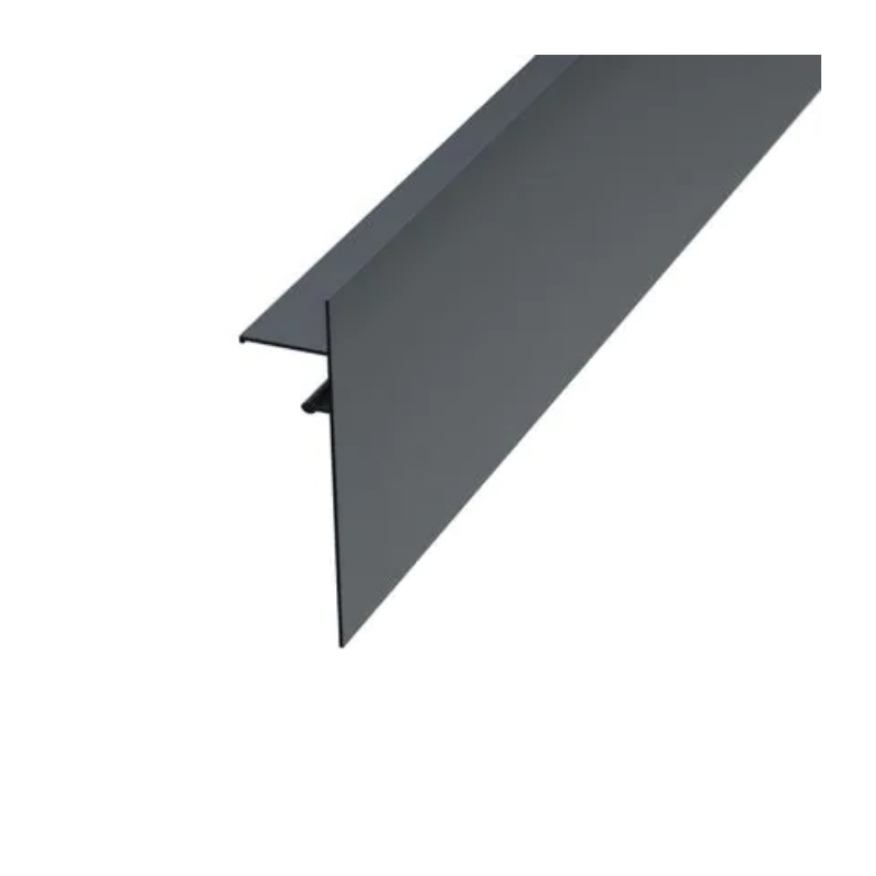 Profilé de finition clipsable H140 mm x L2,40 m - Anthracite RAL 7016 Profilé de finition clipsable H140 mm x L2,40 m - Anthracite RAL 7016
