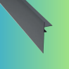 Profile de Finition Clipsable 140mm Anthracite JOUPLAST