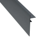 Profilé de finition clipsable H100 mm x L2,40 m - Anthracite RAL 7016
