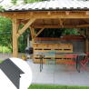 Profilé de finition clipsable H100 mm x L2,40 m - Anthracite RAL 7016