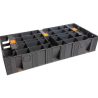 Marche ModuleSca 93cm Noire 12 pièces JOUPLAST