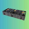 Marche ModuleSca 93cm Noire 12 pièces JOUPLAST