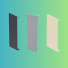 Jonction Droite 70mm Laque Anthracite RAL 7016 Jouplast