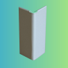 Jonction angle sortant H140 mm - Gris Aluminium