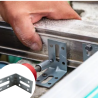 Equerre assemblage horizontale pour Profildeck pour terrasse dalle et bois (vendu à l'unité)
