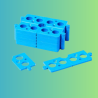 Cale plate 3 mm – Bleu Sécables 160 pcs