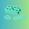 Cale plate 2 mm – Vert Secables 160pcs