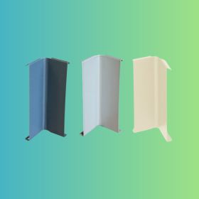 Jonction angle rentrant H140 mm - Gris Aluminium