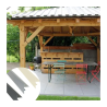 Profilé de finition clipsable H140 mm x L2,40 m - Blanc Perle RAL 1013