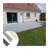 Profilé de finition clipsable H140 mm x L2,40 m - Blanc Perle RAL 1013