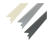 Profilé de finition clipsable H140 mm x L2,40 m - Blanc Perle RAL 1013