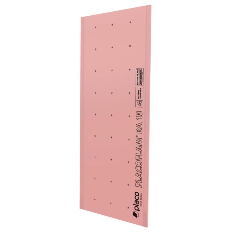 Plaque de Plâtre Feu Renforcée PLACOFLAM® BA15 – 250×120 cm Plaque de Plâtre Feu Renforcée PLACOFLAM® BA15 – 250×120 cm