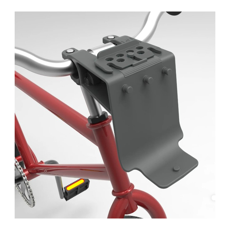 Panier Vélo Support + Kajo 15L Gris Anthracite MVI Industrie