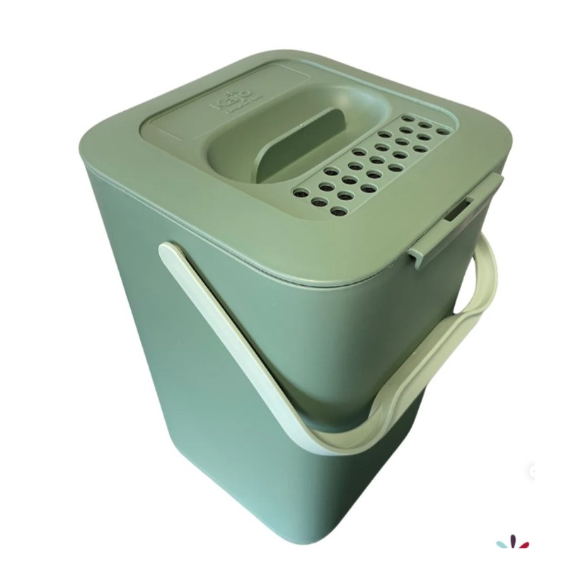 Seau à compost - Bioseau 7,5L Vert Olive / Vert Amande MVI Industrie