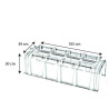 Tunnel Modulo 40 Transparent 105x39x30cm MVI Industrie