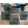 Seau à compost 7,5L Gris/Q Gris Souris MVI Industrie