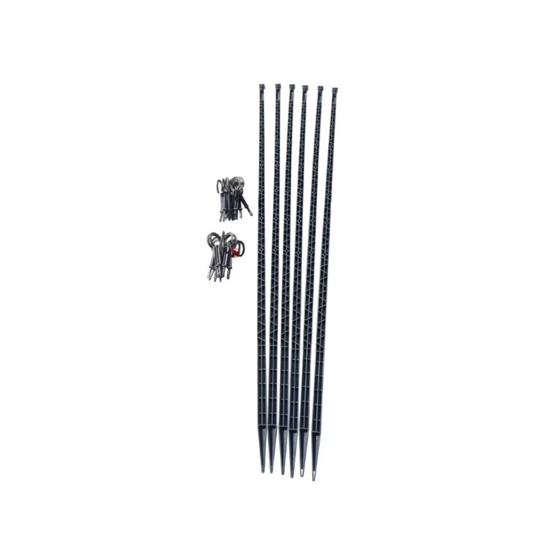 PACK 150 ANTHRACITE :
6 tuteurs 150 cm et 24 attaches
