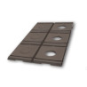 Lot de 6 Moduloplak - Paillage rigide et durable(+6 bouchons)