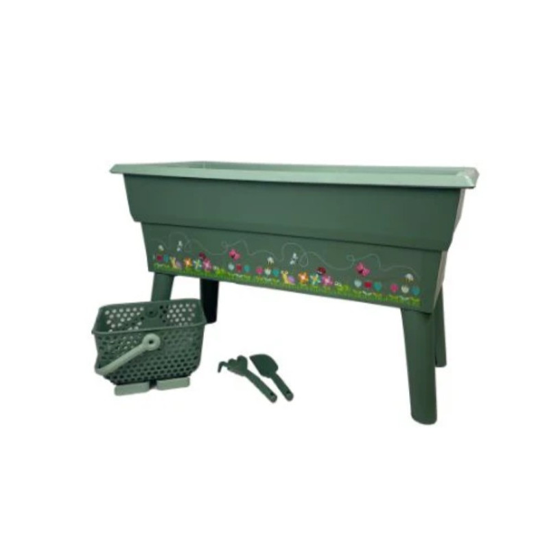 Jardinière Calipso MINI JUNIOR 40L Vert Olive/VertAmande + accessoires