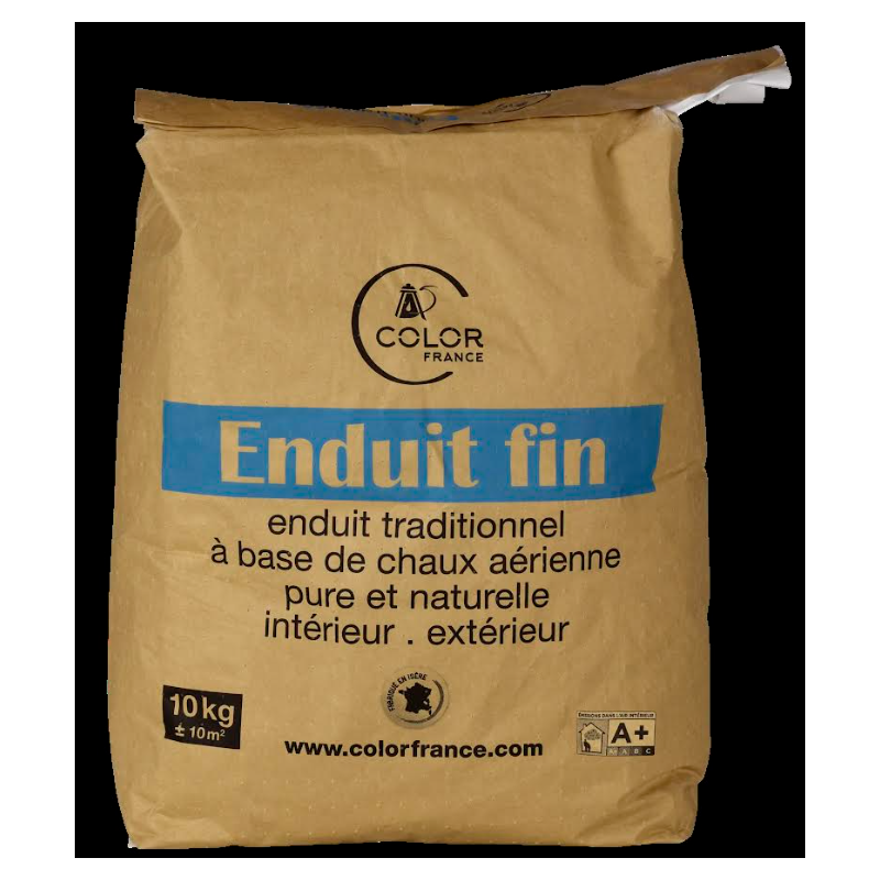 Enduit fin à la chaux n°1 Sac 10 kg Houillères de Cruejouls