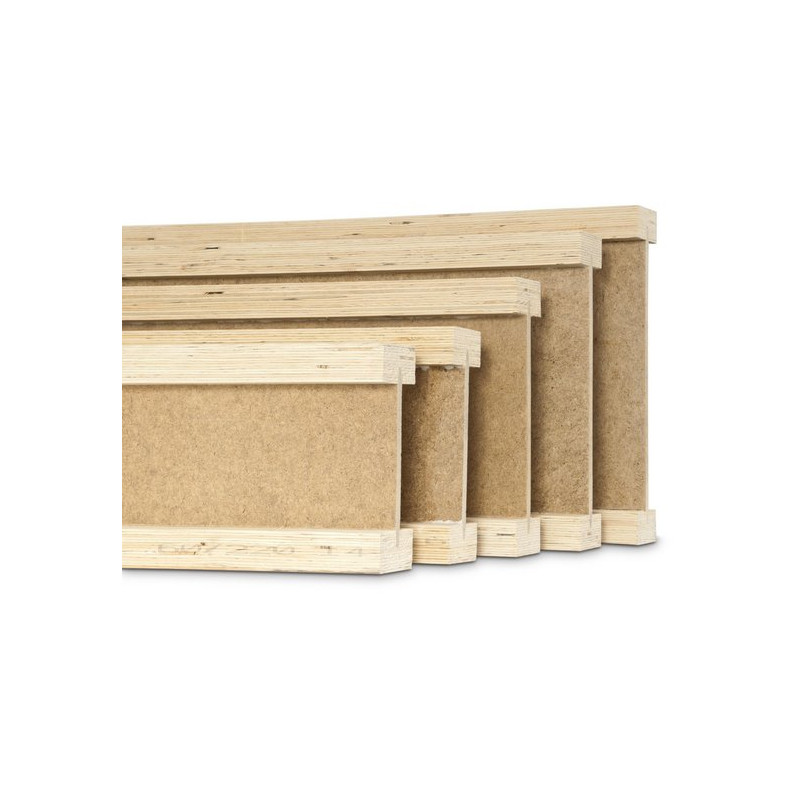 Poutre en I Inojoist 60x240 mm – Longueur 13 m – Coupe sur mesure possible – Non traitée