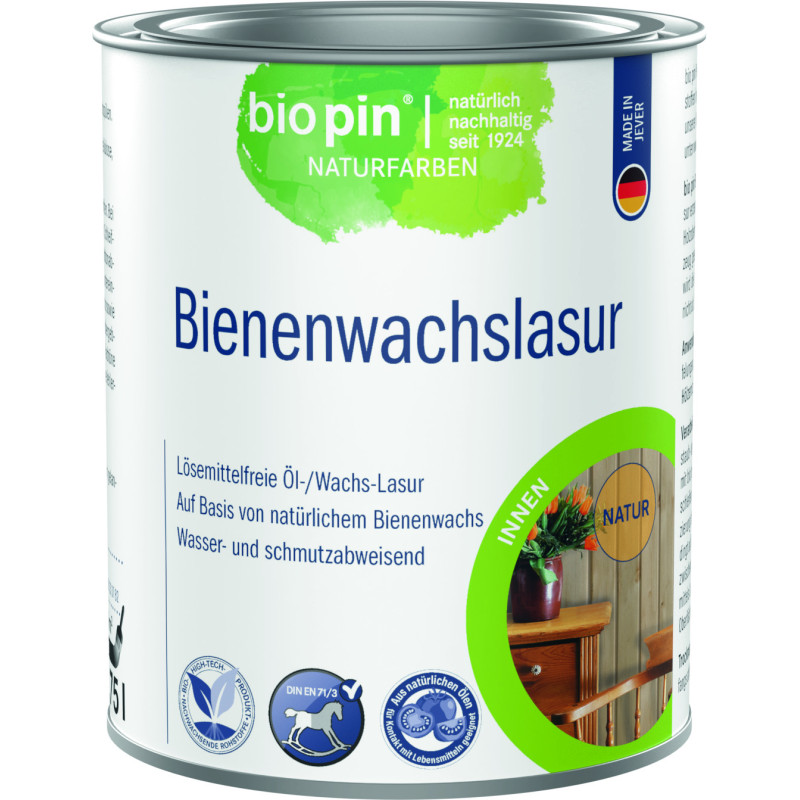Lasure à la cire d'abeilles – Nature – 0,75 L