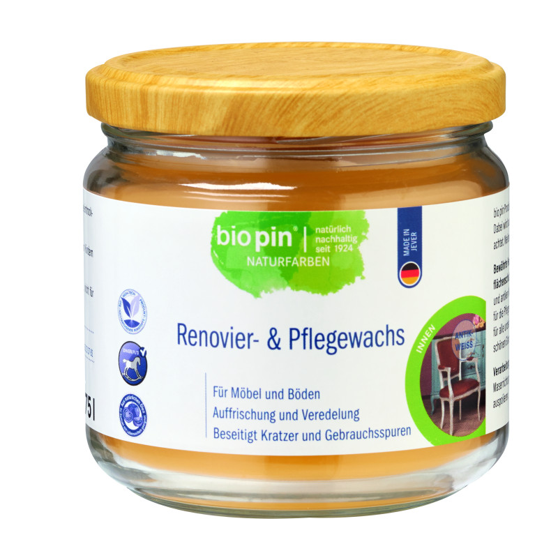 Cire de rénovation & d'entretien – Blanc – 0,375 L