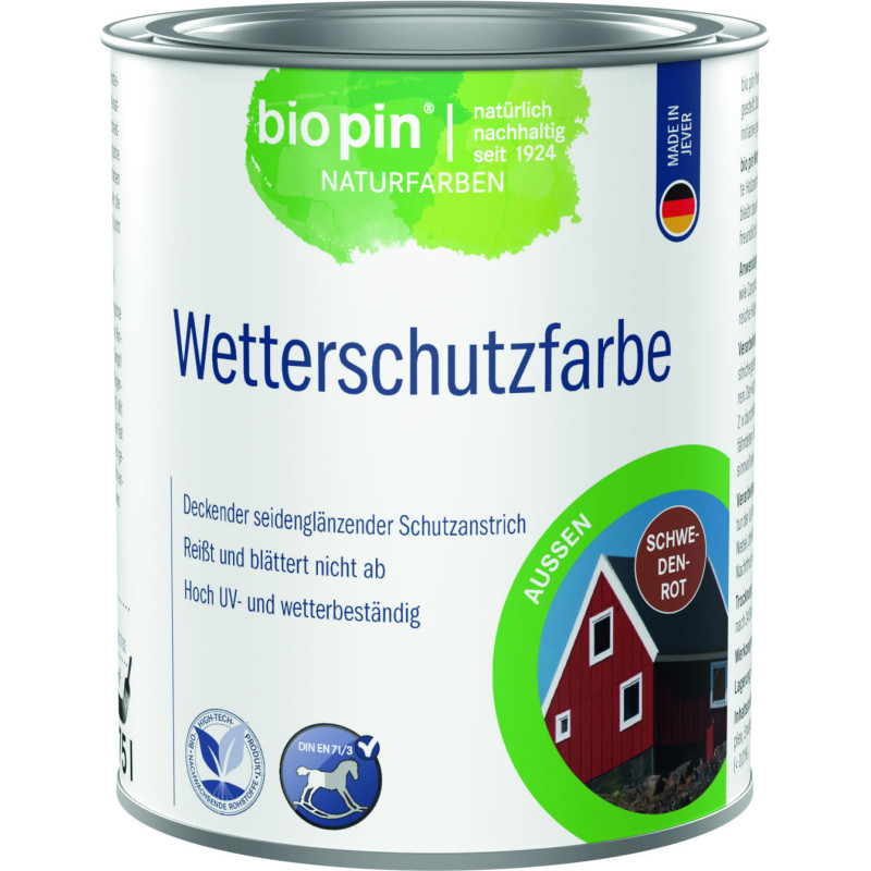 Peinture de protection – Rouge suédois – 0,75 L