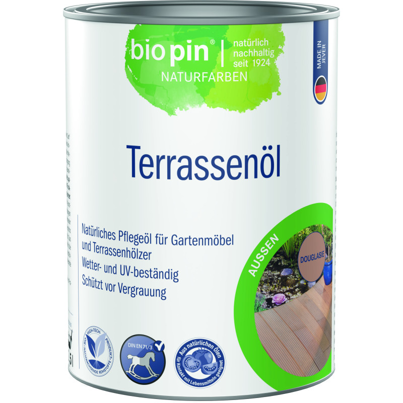 Huile pour terrasse (nouvelle teinte) – Douglas – 2,5 L