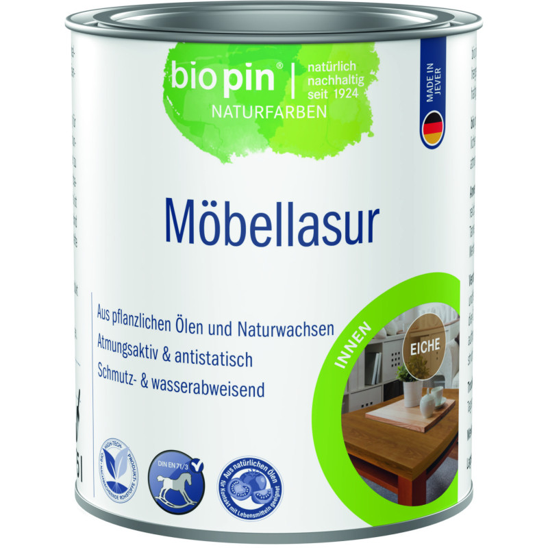 Lasure pour meubles – Chêne – 0,375 L