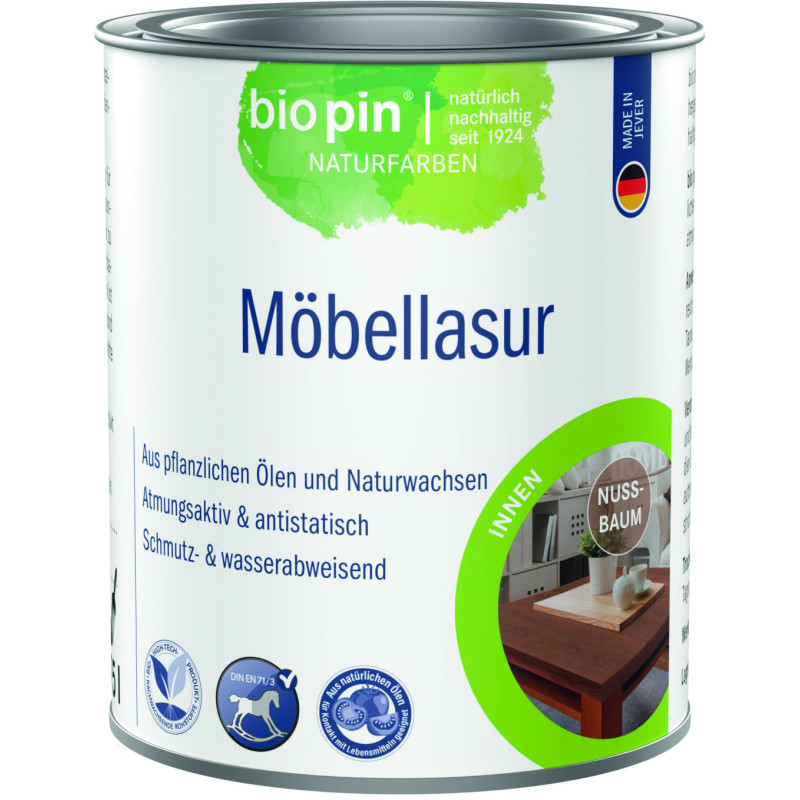 Lasure pour meubles – Noyer – 0,375 L