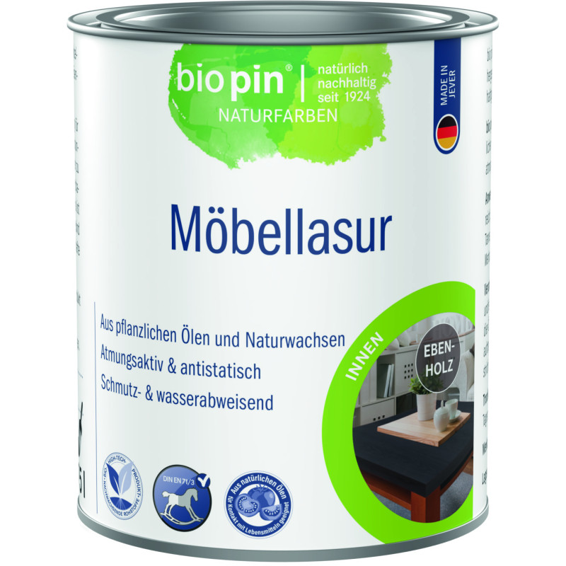 Lasure pour meubles – Ébène – 0,375 L