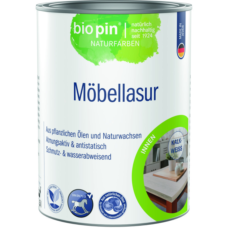 Lasure pour meubles – Blanc de chaux – 2,5 L