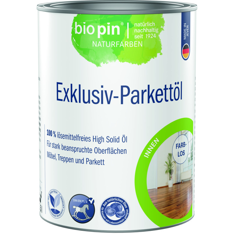 Huile pour parquet Exclusiv High-Solid – Incolore – 2,5 L