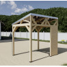 Auvent bois THT 2 panneaux solaires photovoltaïques 1KWc WATTOIT