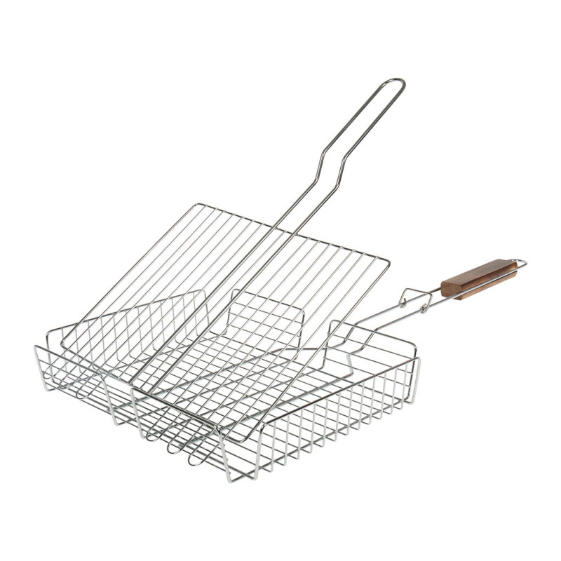 Grille double forme panier Barbecue - 31 x 23 x 6 cm - I LOVE BBQ