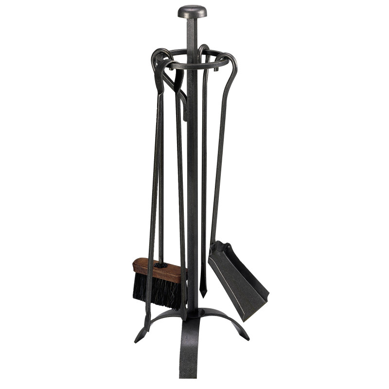 Serviteur de cheminée Montmartre noir – 4 accessoires – ARDUFEU