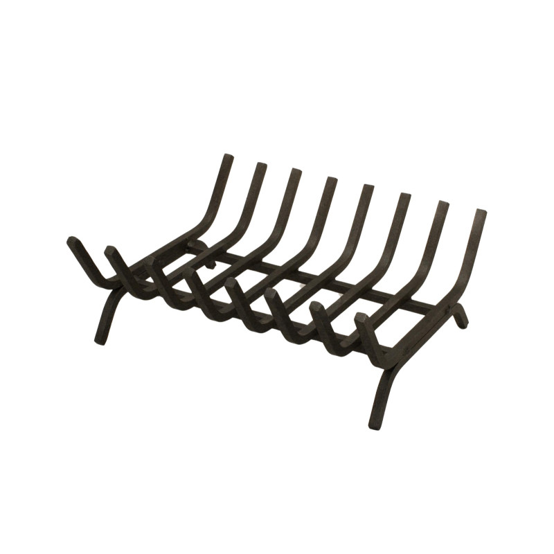 Grille à bûches Berceau noire – 8 barres – ARDUFEU