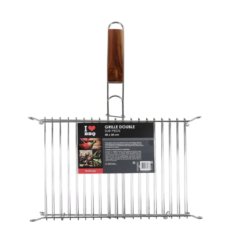 ▷  Grille enveloppante sur pied pour cheminée ou barbecue au meilleur prix -  Grille pour barbecue