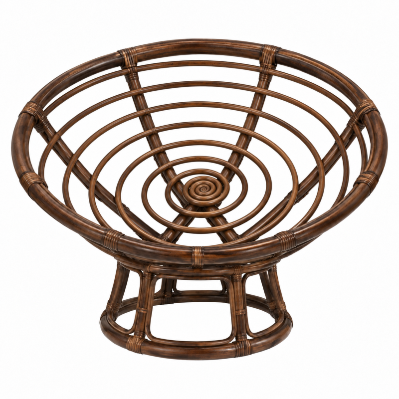 ▷  Fauteuil en rotin Papasan base osier sans coussin au meilleur prix -  Fauteuil crapaud
