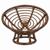 ▷  Fauteuil en rotin Papasan base osier sans coussin au meilleur prix -  Fauteuil crapaud