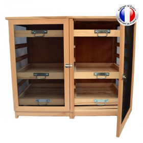 GARDE MANGER en bois naturel et grillage - Lot 41 - Aponem