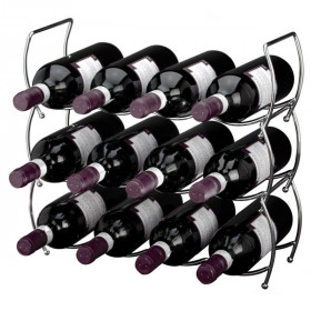 Range bouteilles à vin empilable (lot de 3)
