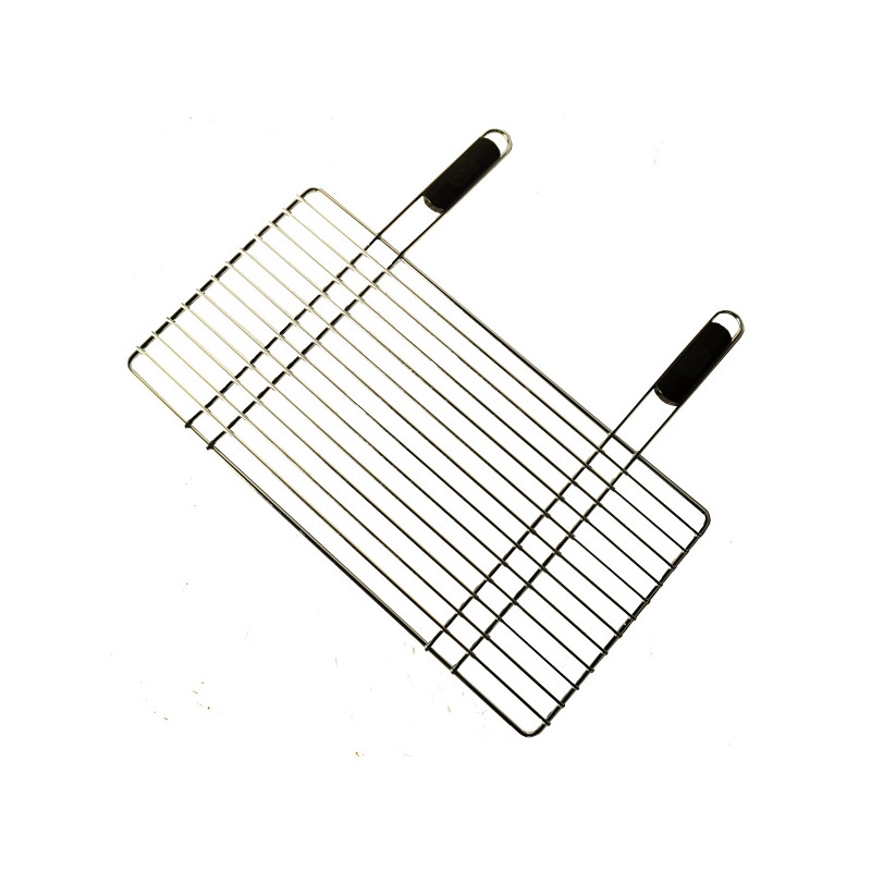 Grille pour barbecue en acier chromé 30 x 58 cm