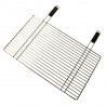 Grille pour barbecue en acier chromé 40 x 68 cm