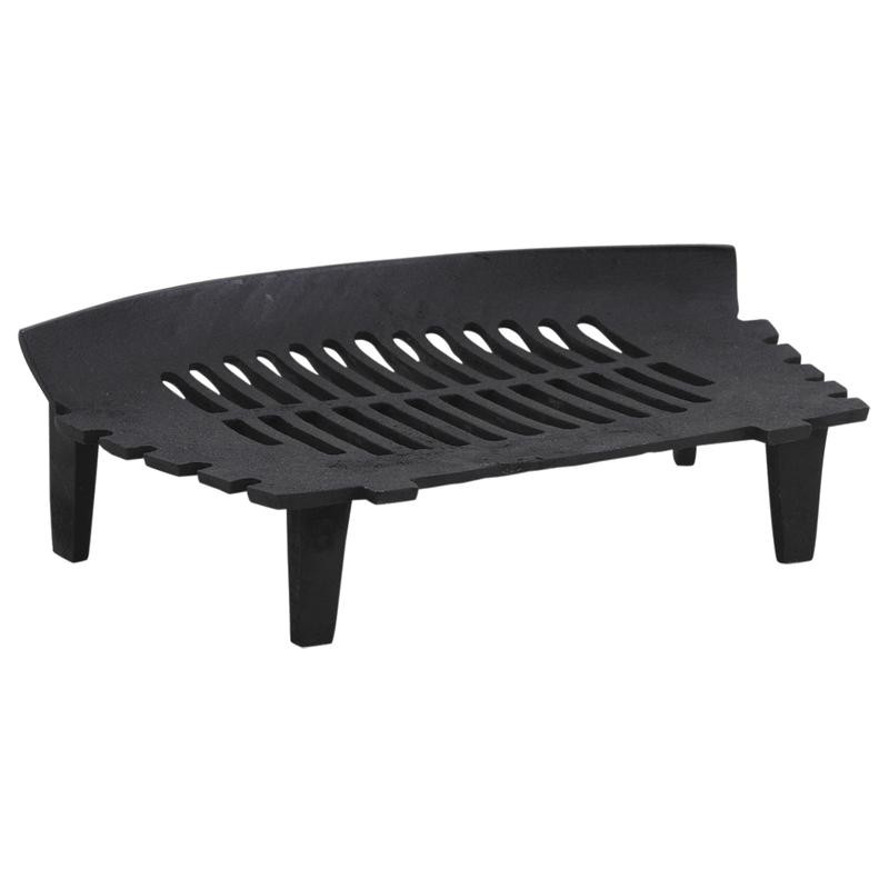 Porte bûches grille pour cheminée en acier 8 barreaux